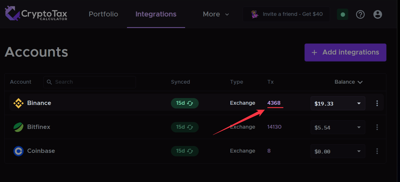 Binance Transactions Cryptotaxcalculator