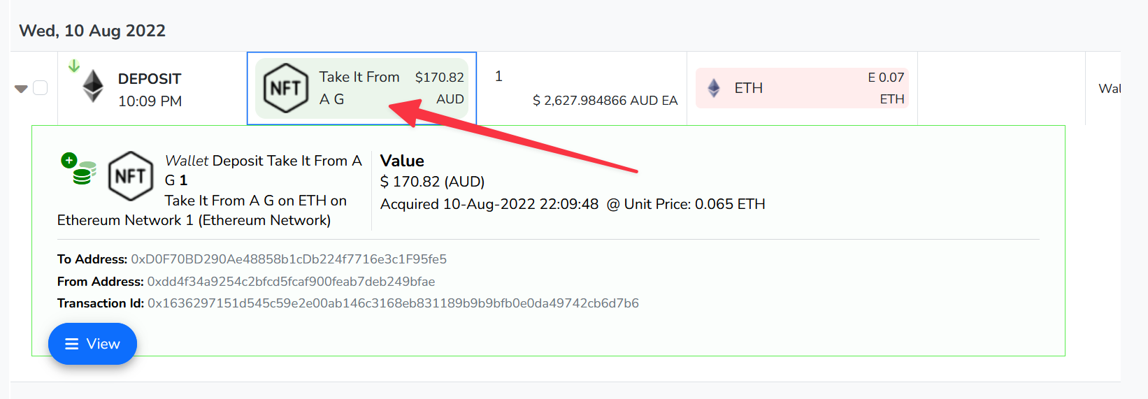 Ethereum NFT Transactions CHAINOMETRY